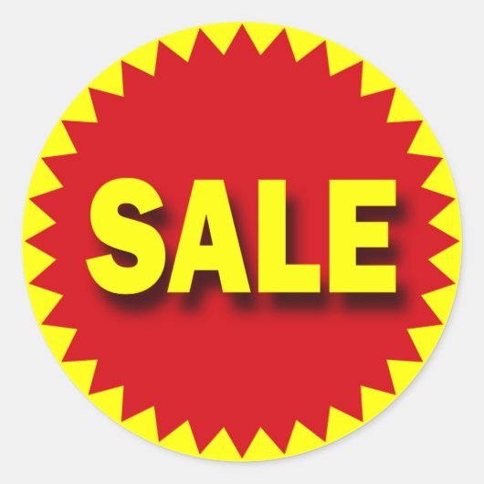 STICKER ROND BADGE DE DÉTAIL - VENTE (Devant)