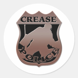Sticker Rond Badge de police de gardien de hockey