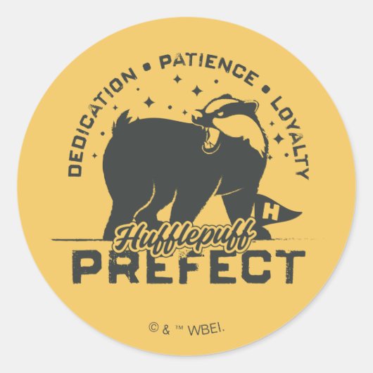 Sticker Rond Badge de Préfet de POFFSOMPRUFF™ (Devant)