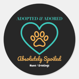 Sticker Rond Badge de sauvetage officiel pour animal de compagn