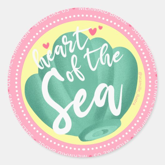 Sticker Rond Badge de sirène - CA (Devant)