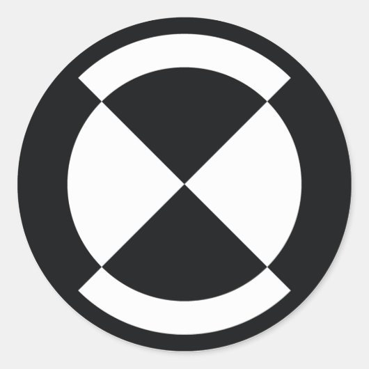 Sticker Rond badge d'étalonnage - rover de curiosité (Devant)