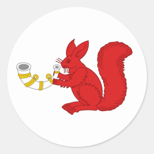 Sticker Rond Badge du canton d'Akornebir Populace (Devant)