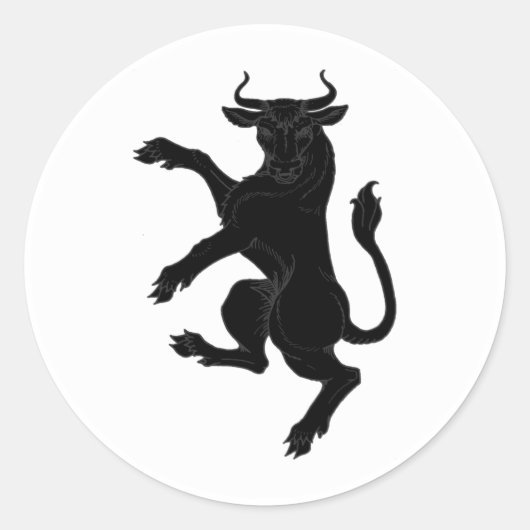 Sticker Rond Badge du canton de Cluain Populace (Devant)