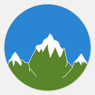Sticker Rond Badge Ered Sul Populace