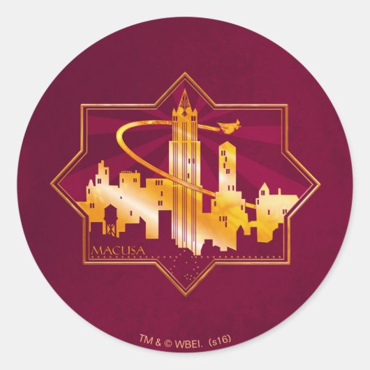 Sticker Rond Badge graphique MACUSA™ (Devant)