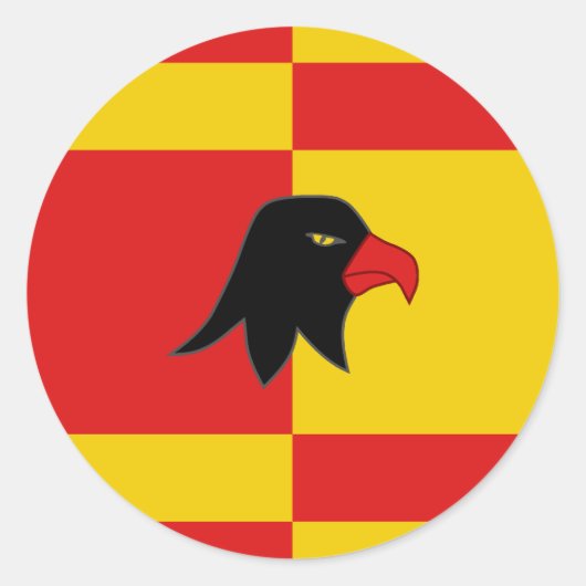 Sticker Rond Badge Populace du Canton de Falconcrée (Devant)