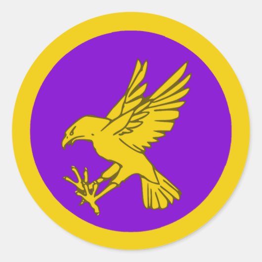 Sticker Rond Badge Populace du Royaume de Calontir (Devant)