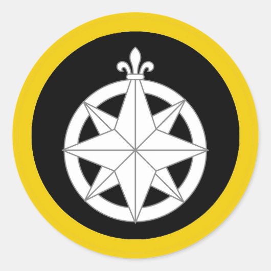 Sticker Rond Badge Populace du Royaume de Northshield (Devant)