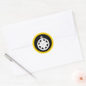 Sticker Rond Badge Populace du Royaume de Northshield (Enveloppe)