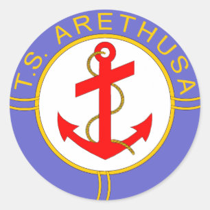 Sticker Rond Badge TS Arethusa