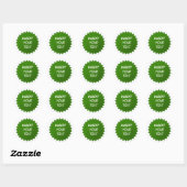 Sticker Rond Badge vert (Feuille)