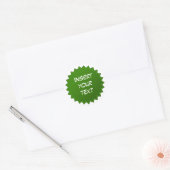 Sticker Rond Badge vert (Enveloppe)