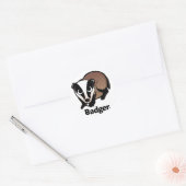 Sticker Rond Badger. (Enveloppe)