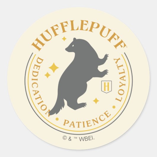 Sticker Rond Badger House Badger House Badger Badger Badge Badd (Devant)