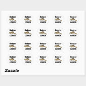 Sticker Rond Badger Lover (Feuille)