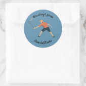 Sticker Rond Badminton (Sac)