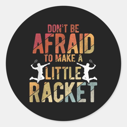 Sticker Rond Badminton  (Devant)