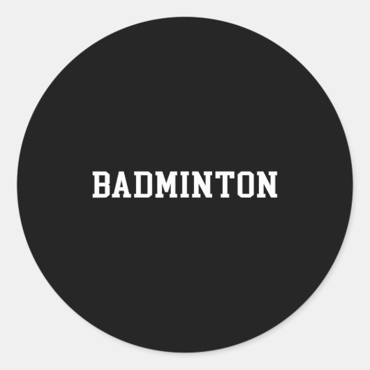 Sticker Rond Badminton _1  (Devant)