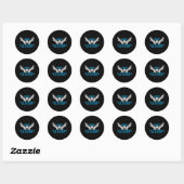 Sticker Rond Badminton - Birdie Watchers (Feuille)