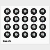 Sticker Rond Badminton Boy Comic Shutter Player (Feuille)