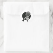 Sticker Rond Badminton Graphic (Sac)