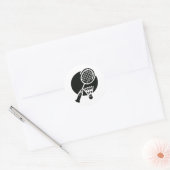 Sticker Rond Badminton Graphic (Enveloppe)