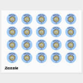 Sticker Rond Badminton pas la fleur des drogues (Feuille)