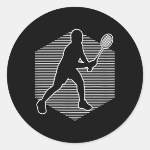 Sticker Rond Badminton Squash Femmes Navette Hommes