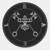 Sticker Rond Bael Seal Goetia (Devant)