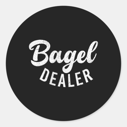 Sticker Rond Bagel Dealer Bagel (Devant)