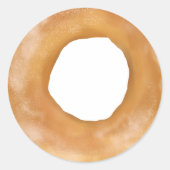 Sticker Rond BAGEL peint mignon (Devant)
