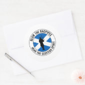 Sticker Rond Bagpipe Player Musical Bagpiper Scottish Funny (Enveloppe)