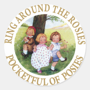 Sticker Rond Bague autour des Roses, Pocketful de Posies