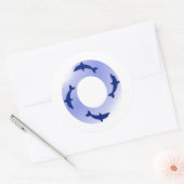 Sticker Rond Bague dauphin (Enveloppe)