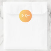 Sticker Rond Baguette Be Kind (Sac)