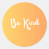 Sticker Rond Baguette Be Kind (Devant)