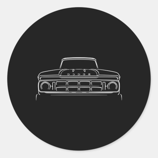 Sticker Rond Baguette chaude pour camion Swepline (Devant)