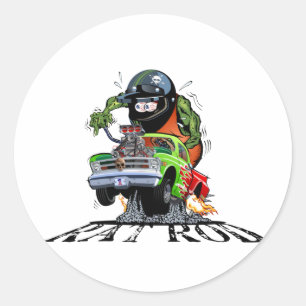 Sticker Rond Baguette chauffante de dessin