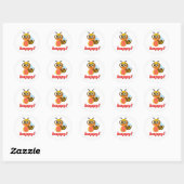 Sticker Rond Baguette d'abeille/abeille 2024 adamshits (Feuille)