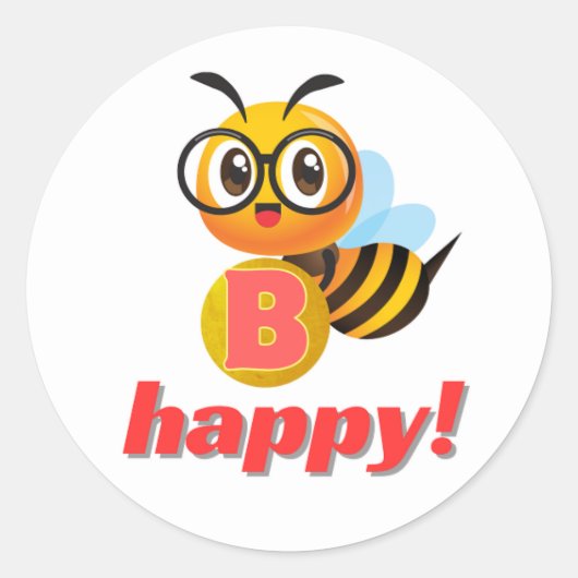 Sticker Rond Baguette d'abeille/abeille 2024 adamshits (Devant)