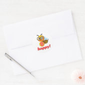 Sticker Rond Baguette d'abeille/abeille 2024 adamshits (Enveloppe)