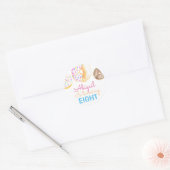 Sticker Rond Baguette de fête d'anniversaire pour enfant beigne (Enveloppe)