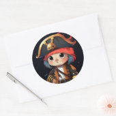 Sticker Rond Baguette de pirate (Enveloppe)