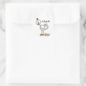 Sticker Rond Baguette de poulet (Sac)