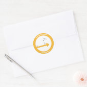 Sticker Rond Baguette de régime FODMAP basse pour les aliments (Enveloppe)