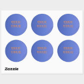 Sticker Rond Baguette de travail dur à vendre. (Feuille)