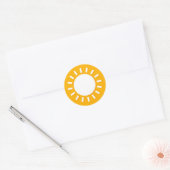 Sticker Rond Baguette design d'illustration solaire mignonne. A (Enveloppe)