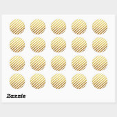 Sticker Rond Baguette Gold Strips (Feuille)