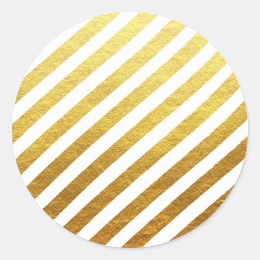 Sticker Rond Baguette Gold Strips (Devant)